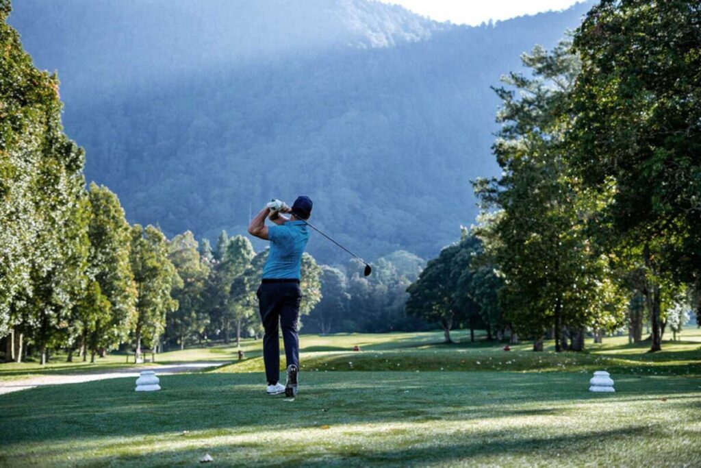 golf retreat at a resort in Bali