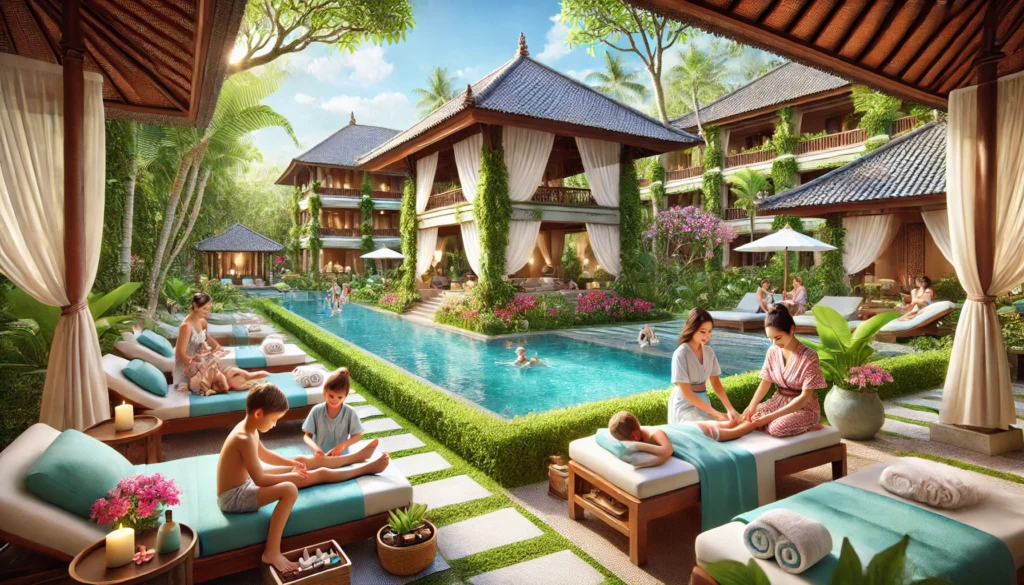 Kids-Friendly Hotel in Bali with Spa Services makes your family vacation experience memorable.
